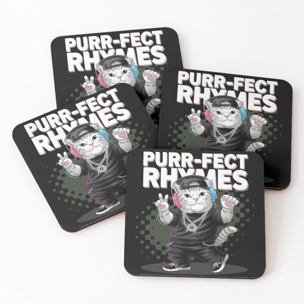 Item preview, Purr-fect rhymes - Hip hop cat- Rapping cat - Catventurer - Cat tastie - Meow tastic designed and sold by JansenGS.
