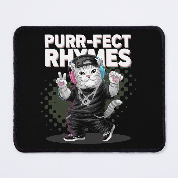 Item preview, Purr-fect rhymes - Hip hop cat- Rapping cat - Catventurer - Cat tastie - Meow tastic designed and sold by JansenGS.
