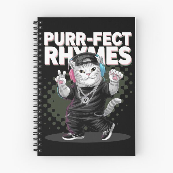 Item preview, Purr-fect rhymes - Hip hop cat- Rapping cat - Catventurer - Cat tastie - Meow tastic designed and sold by JansenGS.