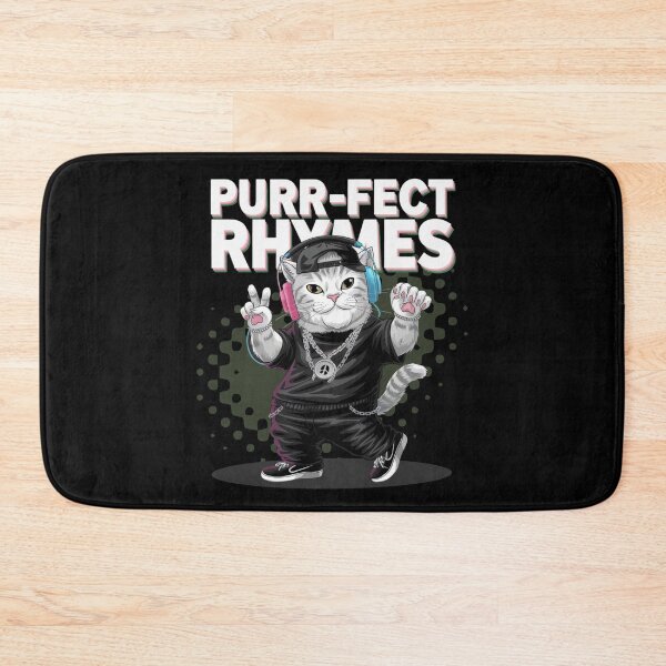 Item preview, Purr-fect rhymes - Hip hop cat- Rapping cat - Catventurer - Cat tastie - Meow tastic designed and sold by JansenGS.