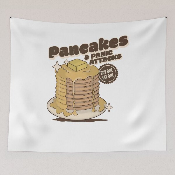 Item preview, Pancakes And Panic Attacks Diner Mental Health Anxiety designed and sold by spirorinin.