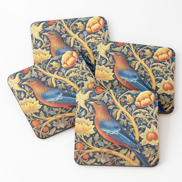 Item preview, William Morris "Flight of Elegance: Morris's Bird Design" designed and sold by ArtHouseNiklas.