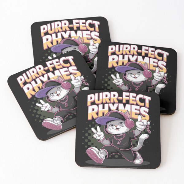 Item preview, Purr-fect rhymes - Hip hop cat- Rapping cat - Catventurer - Cat tastie - Meow tastic designed and sold by JansenGS.