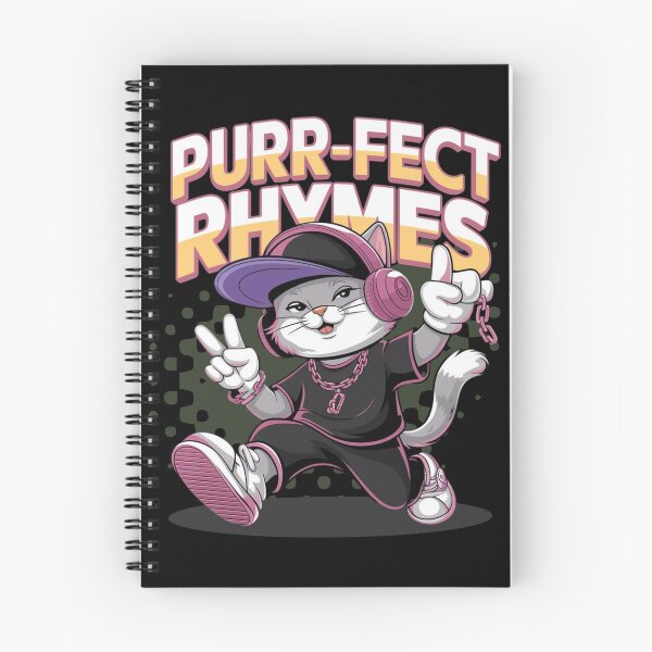 Item preview, Purr-fect rhymes - Hip hop cat- Rapping cat - Catventurer - Cat tastie - Meow tastic designed and sold by JansenGS.