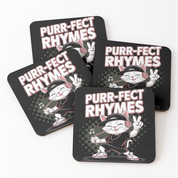 Item preview, Purr-fect rhymes - Hip hop cat- Rapping cat - Catventurer - Cat tastie - Meow tastic designed and sold by JansenGS.