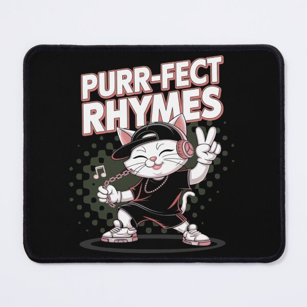 Item preview, Purr-fect rhymes - Hip hop cat- Rapping cat - Catventurer - Cat tastie - Meow tastic designed and sold by JansenGS.