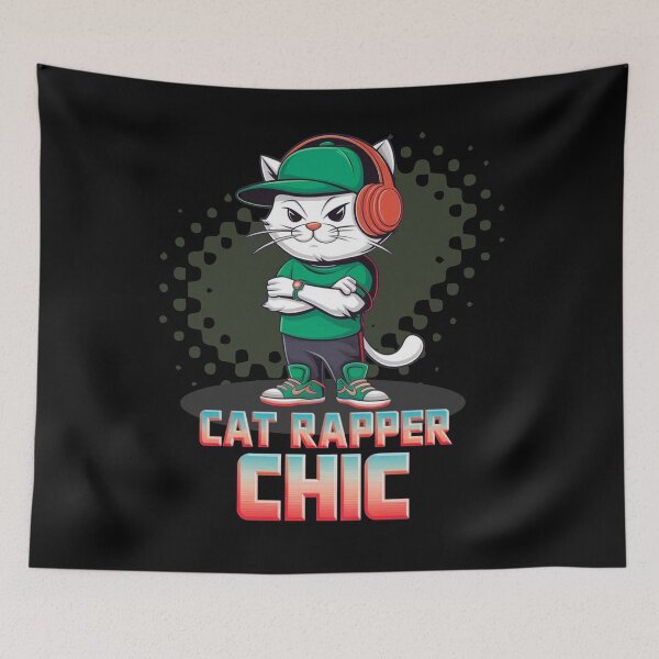 Item preview, Cat rapper chic - Rap cat- Rapping cat - Catventurer - Cat tastie - Meow tastic designed and sold by JansenGS.