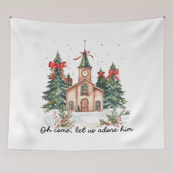 Item preview, Oh Come Let Us Adore Him Funny Chrismas Jesus 2024 designed and sold by Arfurneauxt.