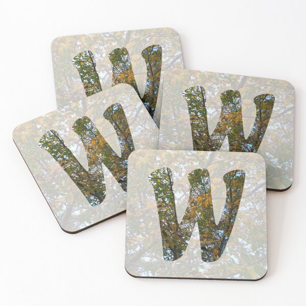 Item preview, Bold Letter ' W ' - Autumn Walnut Tree Design :) designed and sold by Myriel-Myriel.
