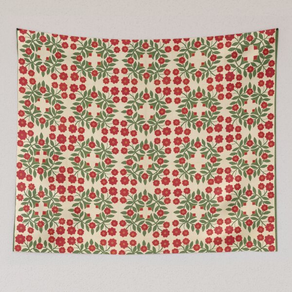 Item preview, Rose Wreath Quilt, 1850 designed and sold by 2ndBloom.