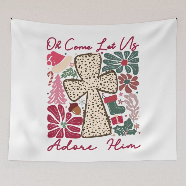 Item preview, Oh Come Let Us Adore Him Funny Chrismas Jesus designed and sold by Arfurneauxt.