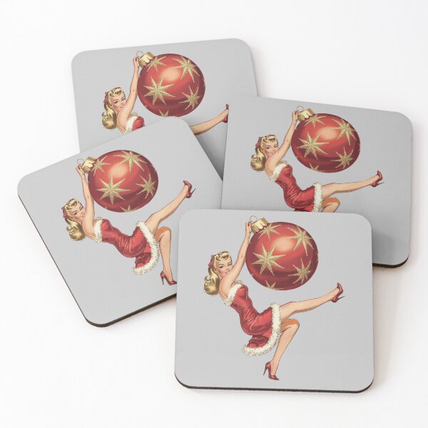 Item preview, Christmas Pin-Up Girl with Ornament designed and sold by dolioli91.