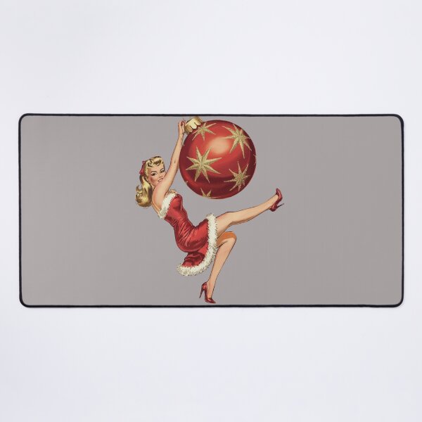 Item preview, Christmas Pin-Up Girl with Ornament designed and sold by dolioli91.
