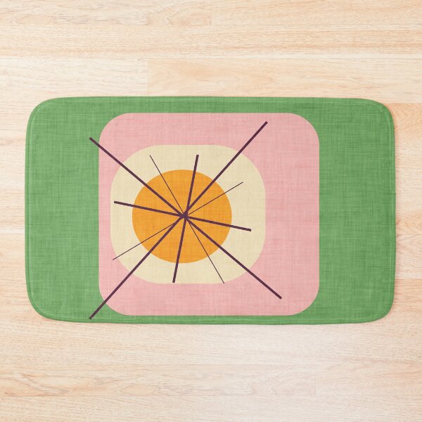 Item preview, Flower Eggs Green-Pink #midcenturymodern designed and sold by susycosta.