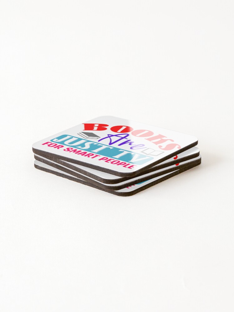 Thumbnail 4 of 5, Coasters (Set of 4), Library Lover Essentials designed and sold by CleanDecor.