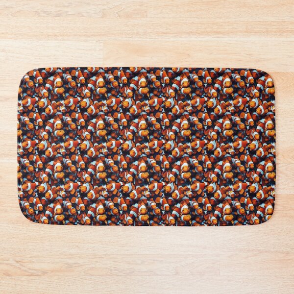 Item preview, Shoal of Clownfish seamless pattern coral reef fish all over print designed and sold by FloralZoo.