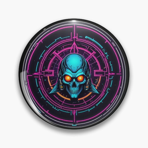 Item preview, Cyberpunk Necromancy, Circular Logo, Cyberpunk designed and sold by Burn-Ego.