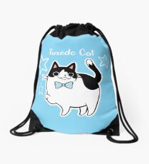 Tuxedo Cat Drawstring Bag