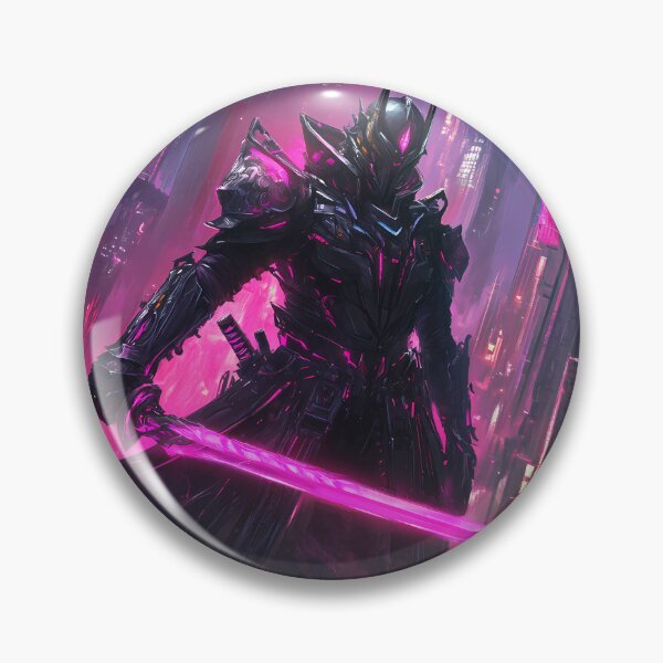 Item preview, Cyber Samurai with Neon Energy Sword designed and sold by PixelReverb.