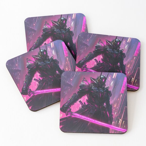 Item preview, Cyber Samurai with Neon Energy Sword designed and sold by PixelReverb.