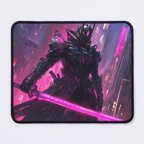 Item preview, Cyber Samurai with Neon Energy Sword designed and sold by PixelReverb.