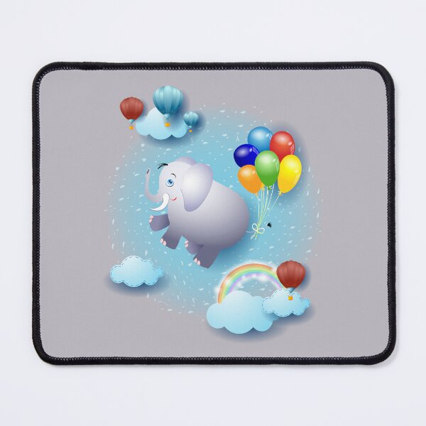 Item preview, Flying away, elephant and balloons designed and sold by LuisaVenturoli.