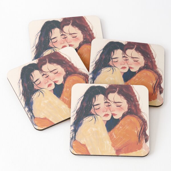 Item preview, Sisters comforting the other with a warm hug  designed and sold by BabyDD.