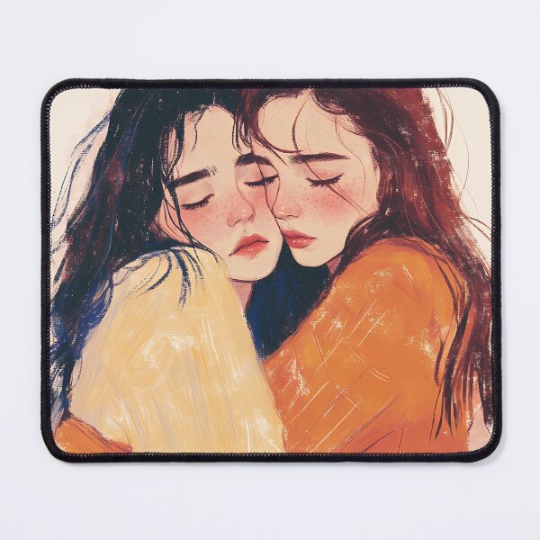 Item preview, Sisters comforting the other with a warm hug designed and sold by BabyDD.