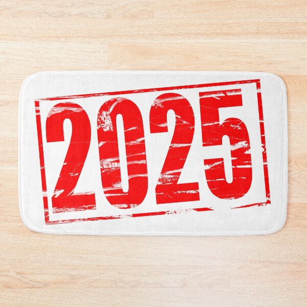 Item preview, Red rubber stamp effect for the year 2025. designed and sold by funkyworm.