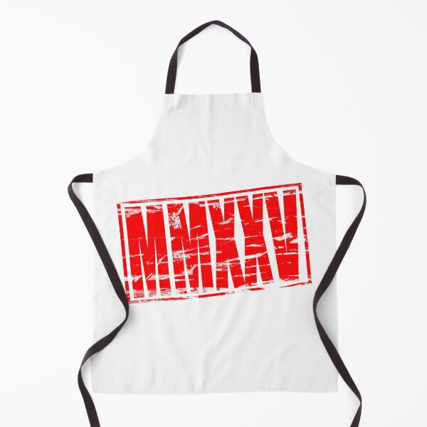 Item preview, Red rubber stamp effect for the year 2025 in Roman numerals. MMXXV designed and sold by funkyworm.