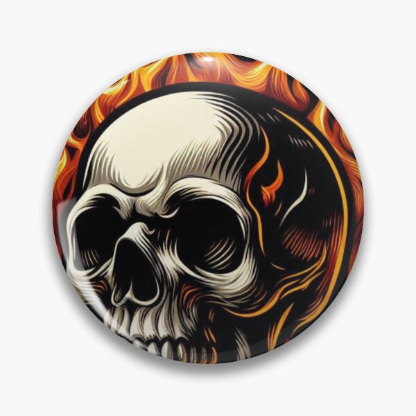 Item preview, Human Skull on Fire designed and sold by GeneralDaily.