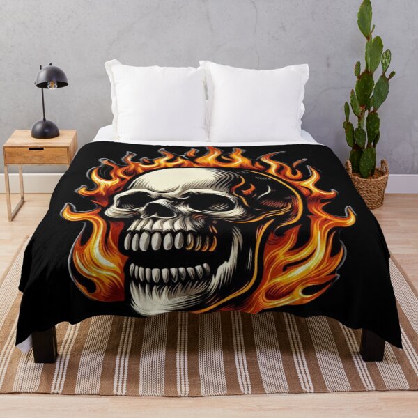 Item preview, Human Skull on Fire designed and sold by GeneralDaily.
