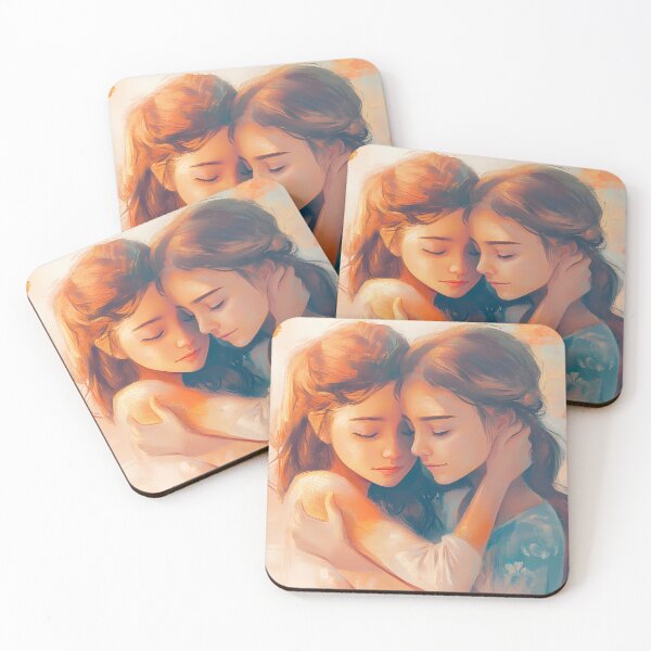 Item preview, Sisters comforting the other with a warm hug  designed and sold by BabyDD.