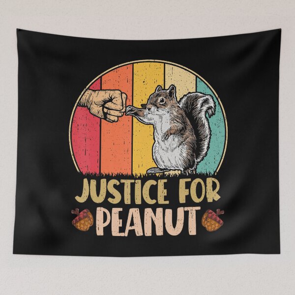 Artikelvorschau, Gerechtigkeit für Peanut das Eichhörnchen Vintage entworfen und verkauft von GiggleStudio.