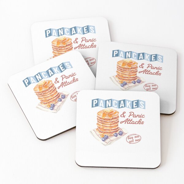 Item preview, Vintage Diner Pancakes And Panic Attacks  Breakfast Lovers designed and sold by spirorinin.