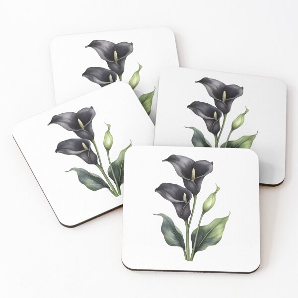 Item preview, Black Calla Lily (Zantedeschia ‘Black Star’) designed and sold by HOMETOWN86.