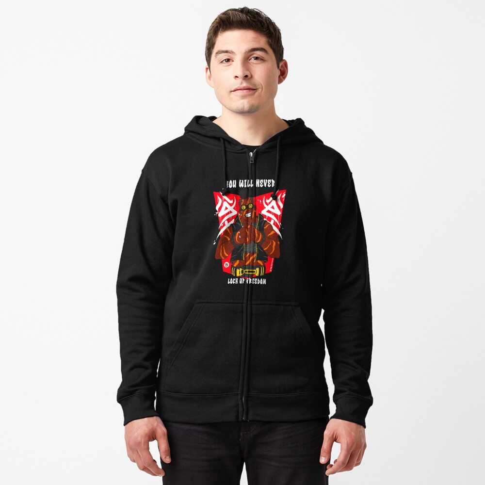 Aperçu de l'œuvre Veste zippée à capuche créée et vendue par Vinidal.