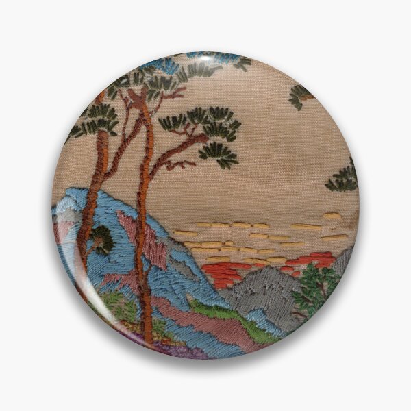 Item preview, Embroidery mountain scene designed and sold by designbywhacky.