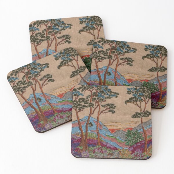 Item preview, Embroidery mountain scene designed and sold by designbywhacky.