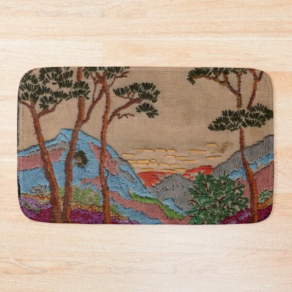 Item preview, Embroidery mountain scene designed and sold by designbywhacky.