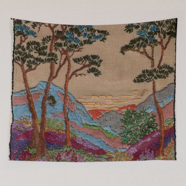Item preview, Embroidery mountain scene designed and sold by designbywhacky.