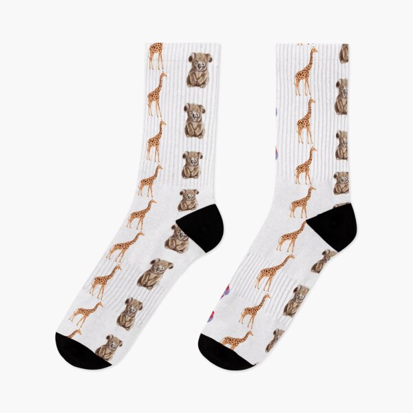 Item preview, Elephant, Koala, Giraffe, and Birds standing on a white background with a focus on its large size, trunk, and tusks, illustrating a majestic mammal in its natural wildlife environment designed and sold by Ammi77.