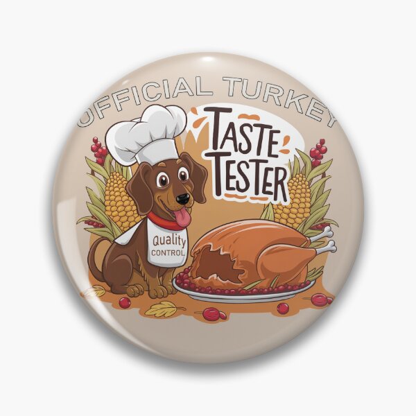 Item preview, Funny Dachshund Taste Tester Holiday Turkey designed and sold by tamdevo1.