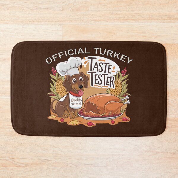 Item preview, Funny Dachshund Taste Tester Holiday Turkey designed and sold by tamdevo1.