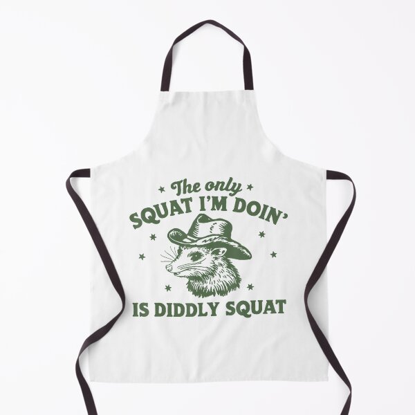 Item preview, The Only Squat I'm Doing Is Diddly Squat Cowboy Opossum designed and sold by spirorinin.