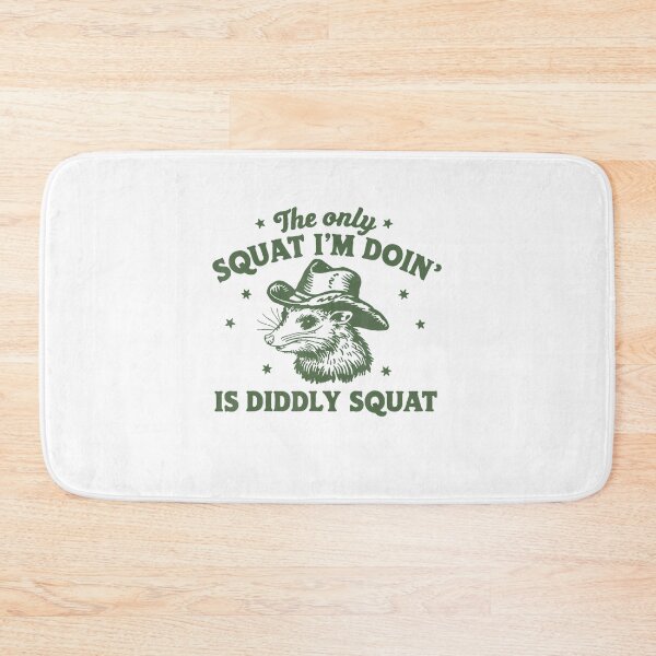 Item preview, The Only Squat I'm Doing Is Diddly Squat Cowboy Opossum designed and sold by spirorinin.