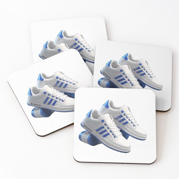 Item preview, Sleek White and Blue Sneakers with Modern Sporty Look designed and sold by PRIME4YOU.