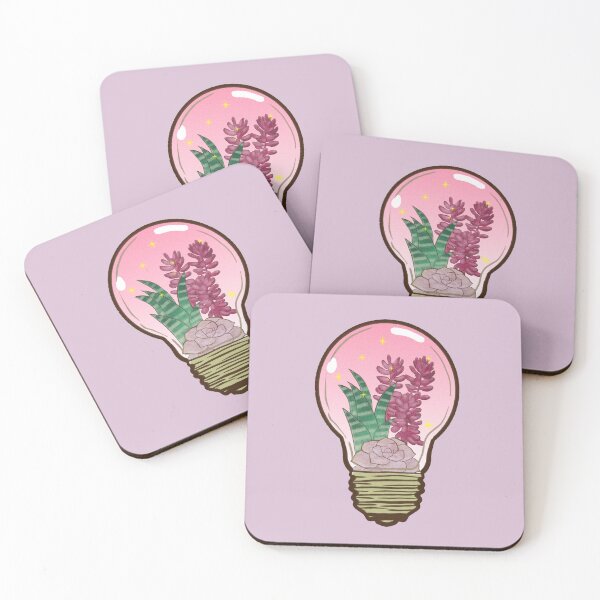 Item preview, Pink light bulb cacti designed and sold by AngArtninovy.