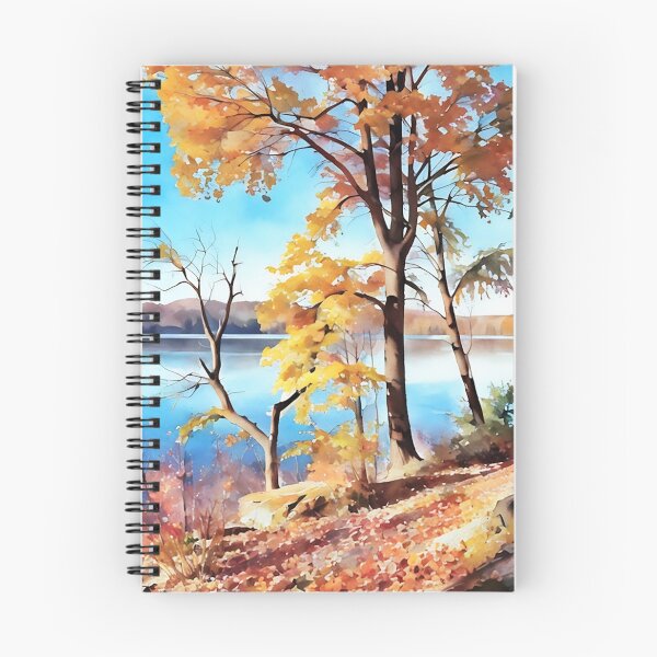 Item preview, Orange Brush against Blue designed and sold by RCWatercolours.