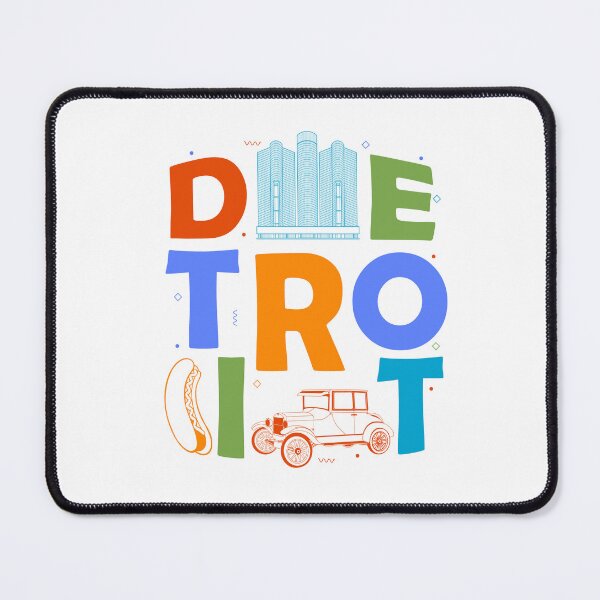 Item preview, Detroit Souvenir Men Michigan Skyline City Detroit designed and sold by DSWShirts.